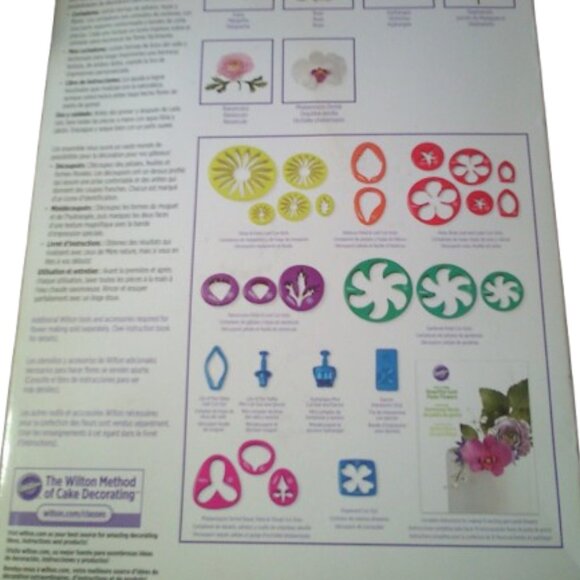 Wilton Gum Paste Outs Piece 28 PC GP Flowers Cut Out Set - Picture 4 of 6